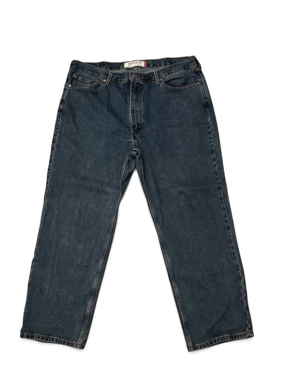 Levi's Men's Straight-Leg Dark Blue Denim Jeans Size 42x30